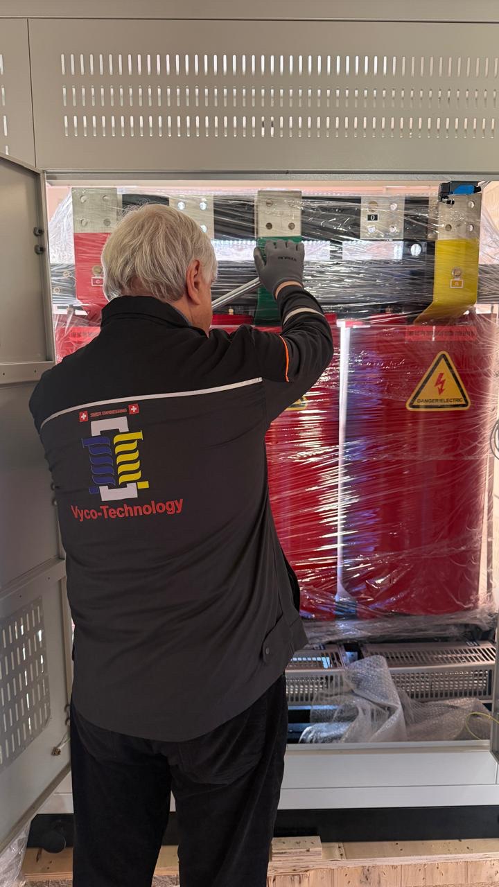 Dry-type transformer, 2 MVA capacity